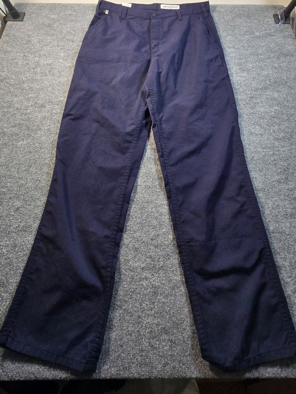 Carhartt FR Flame Resistant Navy Blue Cargo Work Pants 38x34 NFPA CAT 2